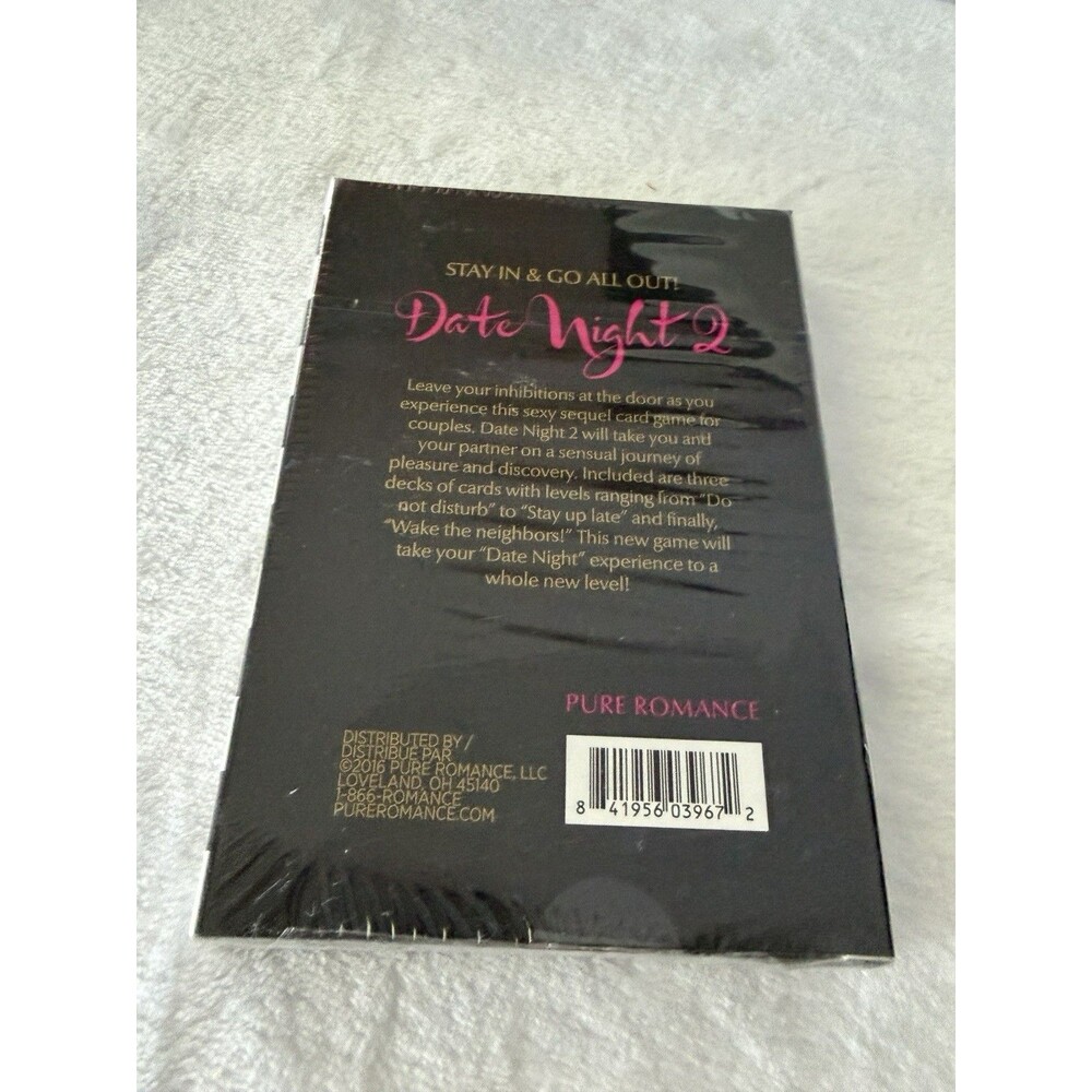 Pure Romance Date Night 2 Sexy Couples Card Game - Picture 2 of 2